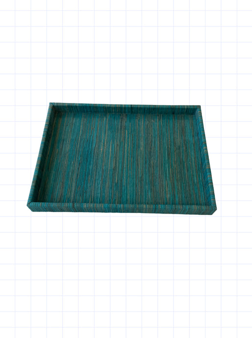 Blue-Green Seagrass Textured Tray