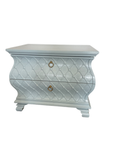 Load image into Gallery viewer, Vintage Light Blue Lacquered Bombé Chest