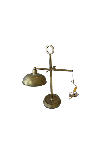 Vintage Brass Adjustable Table Lamp