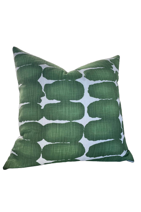 Printed Graphic Linen Accent Pillow