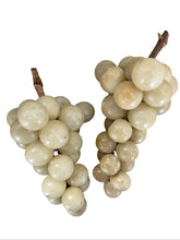 Load image into Gallery viewer, Set of Five Vintage Italian Alabaster Grape Clusters with Wood Stems