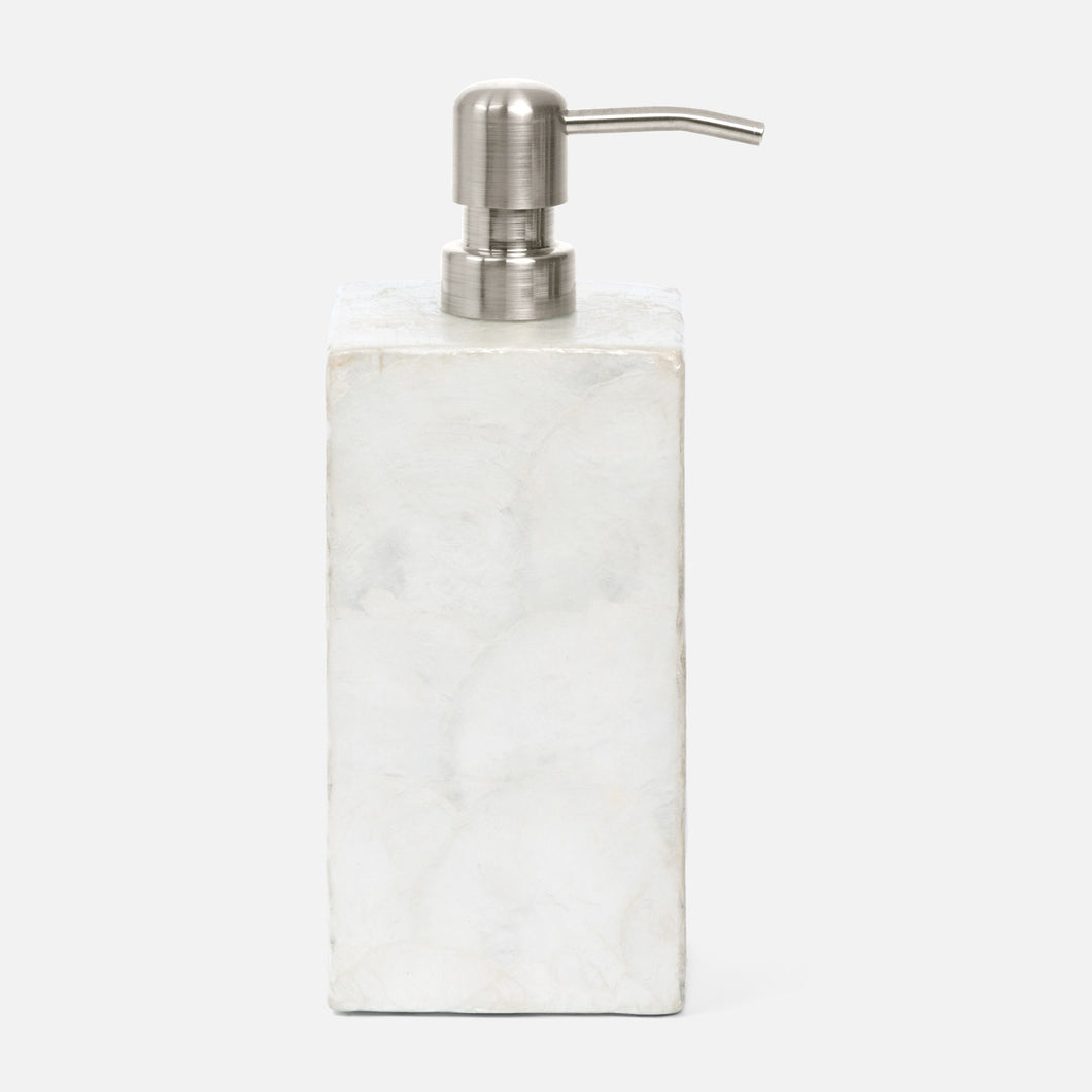 White Pearlized Soap Dispenser