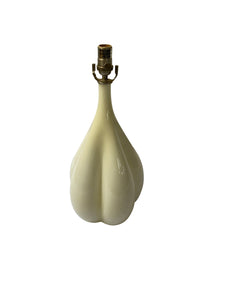Ivory Blown Glass Table Lamp