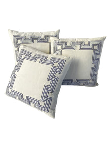 Ivory Linen Decorative Accent Pillows (Set of 3)