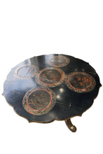 Load image into Gallery viewer, English 19th Century Tripod-base Lacquered Center Hall Table