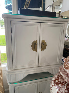 Vintage Asian Style Nightstand/Cabinet (Pair)
