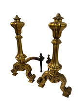 Load image into Gallery viewer, William H Jackson Co. Gilded Andirons &amp; Tool Set