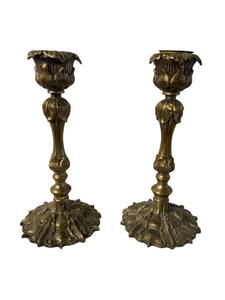 Pair of Art Nouveau Candle Holders