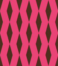 Load image into Gallery viewer, ZIG-ZAG - HOT PINK &amp; BROWN