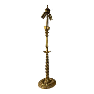 Antique Vermeil Candle Stick Lamp
